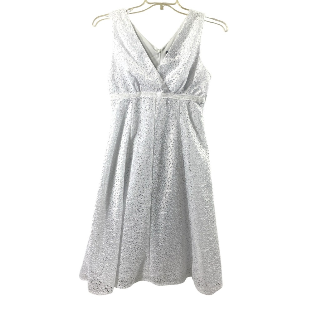 Rabbit Design Babydoll Dress Womens Size 8 White Lace Fairycore Dainty‎ Event